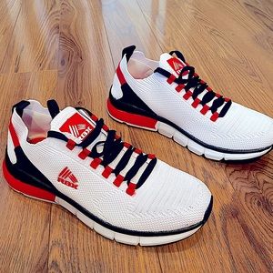 MENS TRAINING SHOE 10.5•WHITE|RED|BLACK•RBX